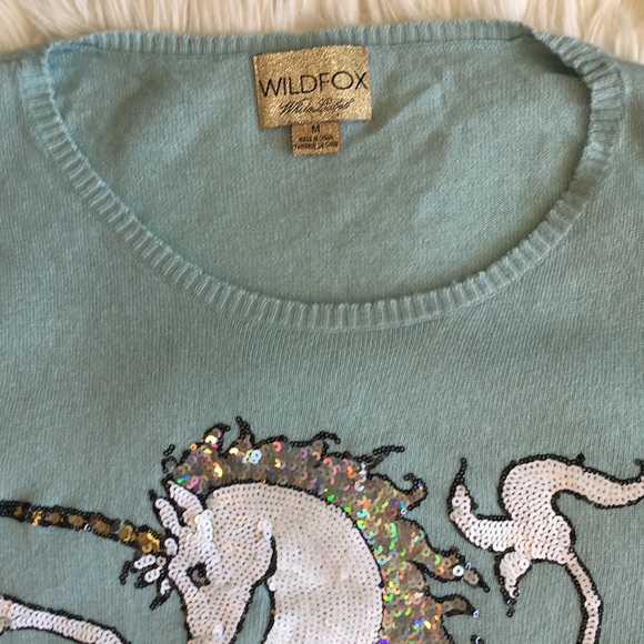 Wildfox Unicorn Sweater Sequin Jumper🦄 - Picture 8 of 16